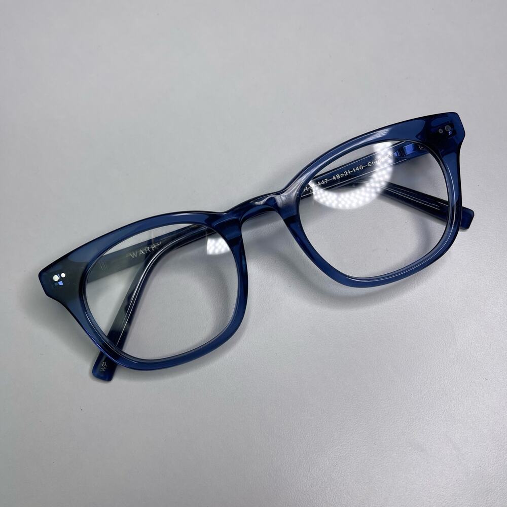 Newman Shoreline Medium — Warby Parker Eyeglasses Frames Blue — 48[]21-140 NEW!